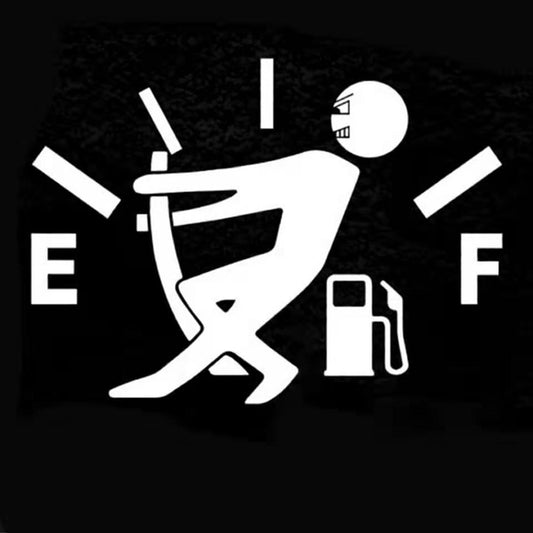 Funny Fuel Gage Stickers